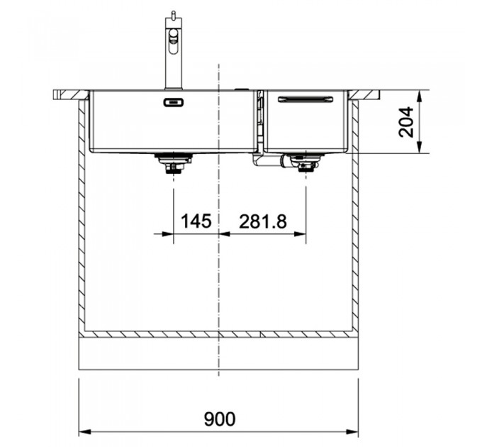 Кухонная мойка Franke Box Center BWX 220-54-27 TL WCR (127.0538.260) полированная