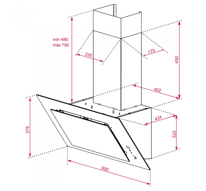 Витяжка кухонна Teka DVT 68660 TBS (112930040) білий
