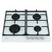 Газовая варочная поверхность Fabiano FHG 1244 VGH White Glass