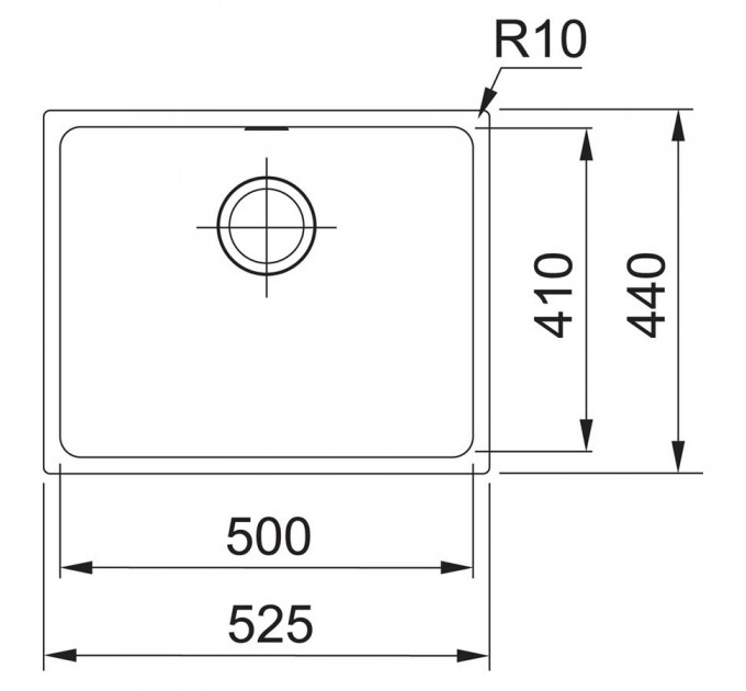 Кухонная мойка Franke Sirius SID 110-50 (125.0395.602) черный