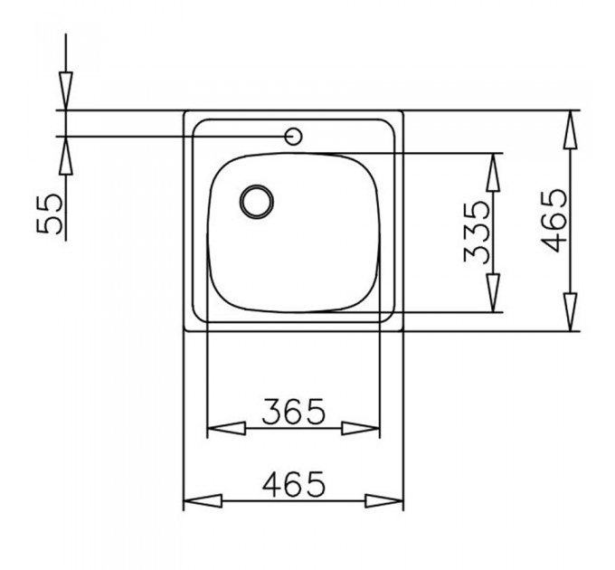 Кухонна мийка Teka UNIVERSAL 465.465 1B (40109613) нержавіюча сталь