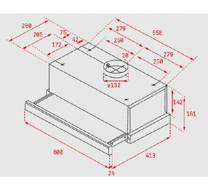 Витяжка кухонна Teka TL 6420 (40474260) нержавіюча сталь