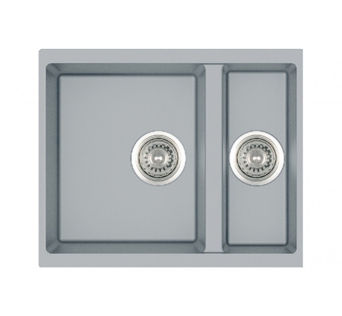 Кухонная мойка Fabiano Quadro 56x46x15 Grey Metallic