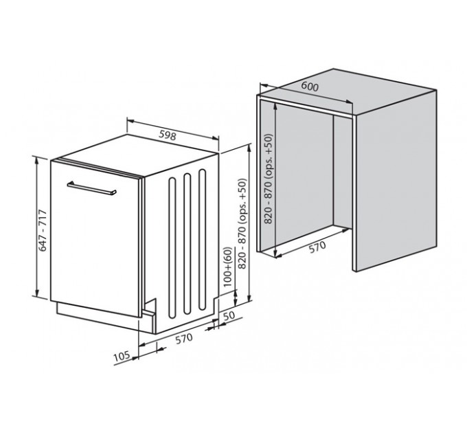 Посудомийна машина Fabiano FBDW 5613