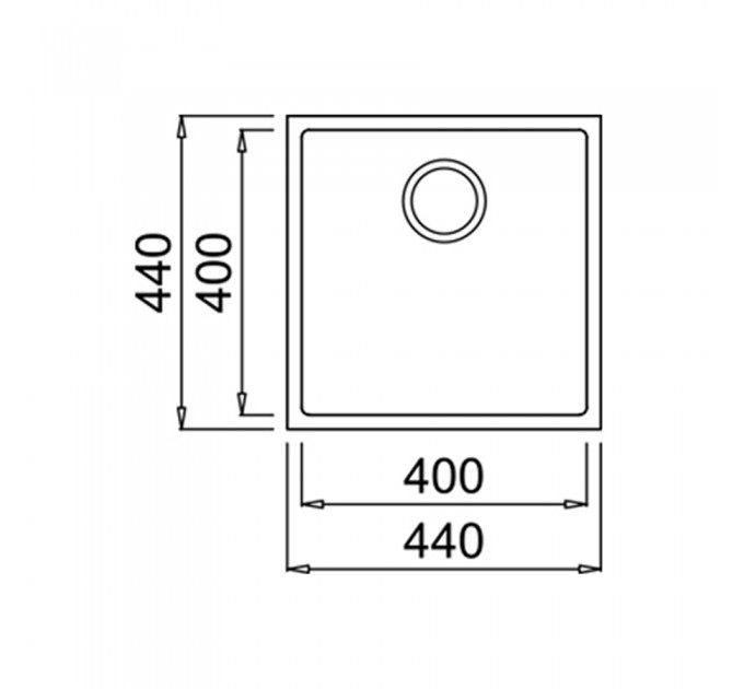 Кухонна мийка Teka Square 40.40 TG (115230026) сірий
