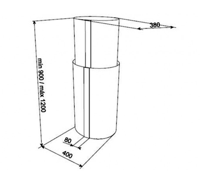Витяжка кухонна Teka CC 485 (40480330) нержавіюча сталь