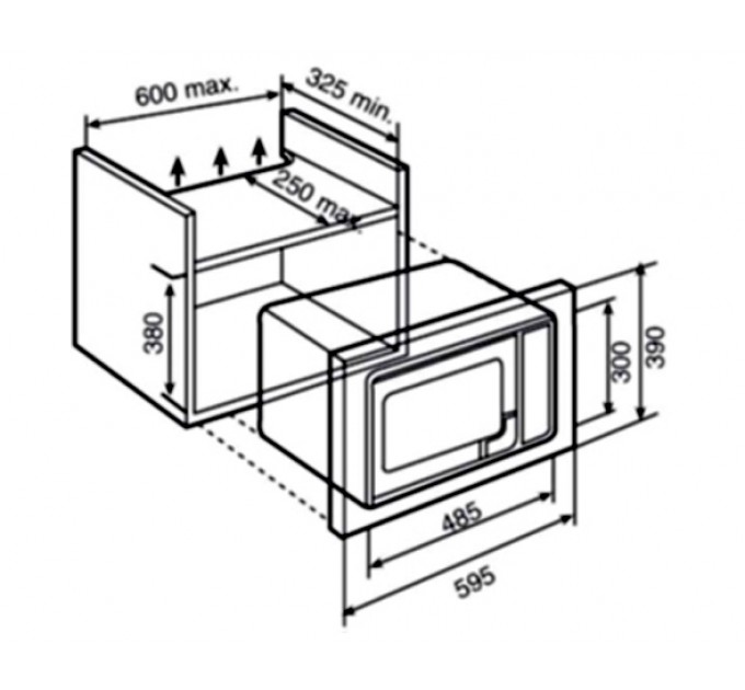 Мікрохвильова піч вбудована Teka ML 820 BIS (40584203)