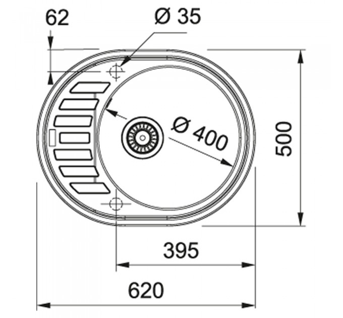 Кухонная мойка Franke Ronda ROG 611-62 (114.0381.072) оникс