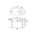 Кухонная мойка Fabiano Quadro 86x50x15 Alpine White