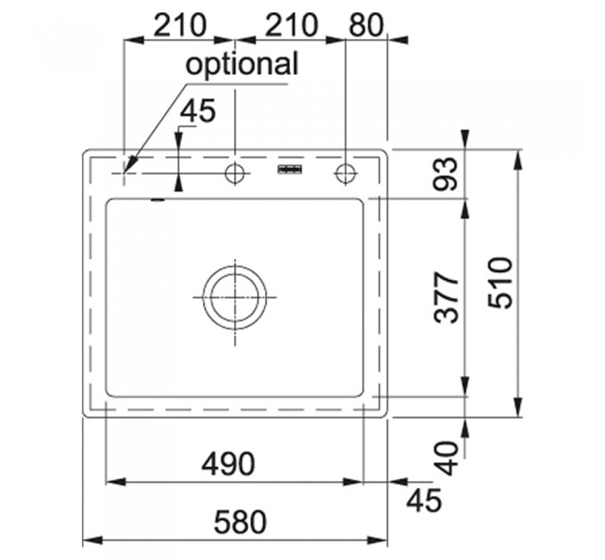 Кухонная мойка Franke Mythos MTK 610-58 (124.0335.851) оникс