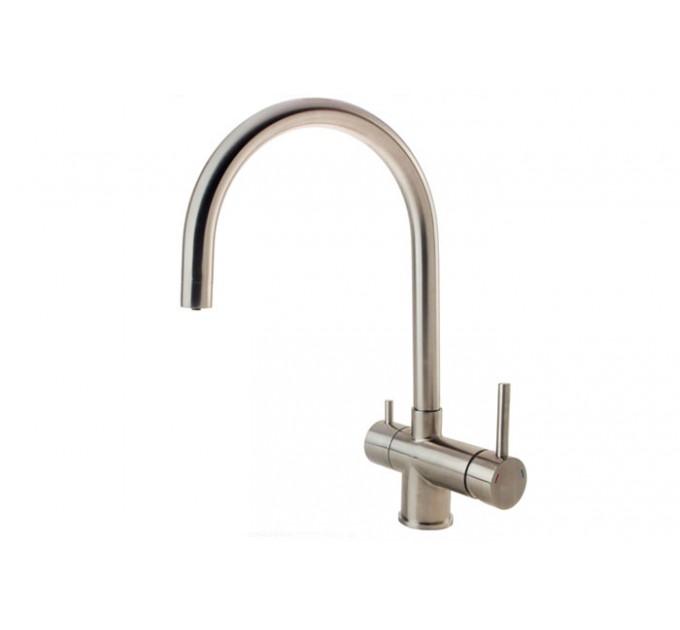 Смеситель кухонный Fabiano FKM 31.5 S/Steel Inox