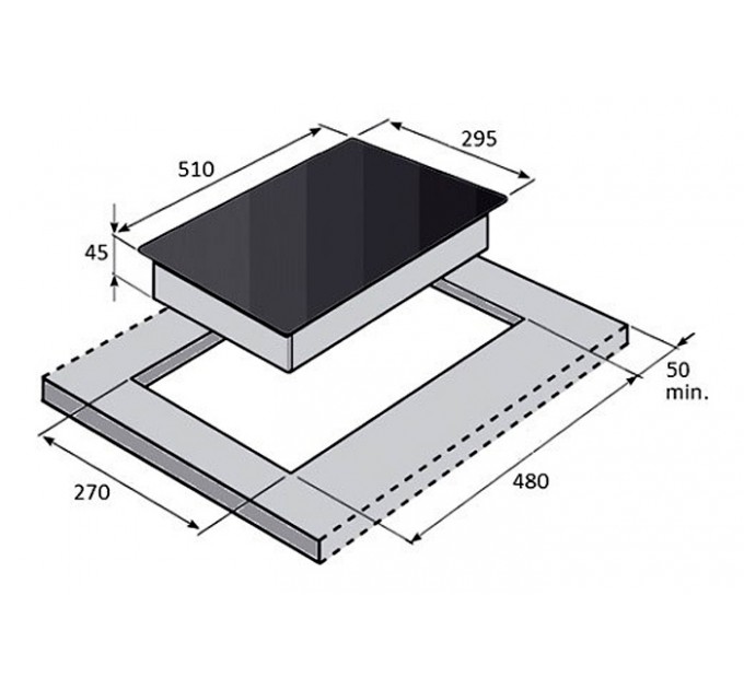 Газова варильна поверхня Fabiano FHG 16-2 VGH Black Glass