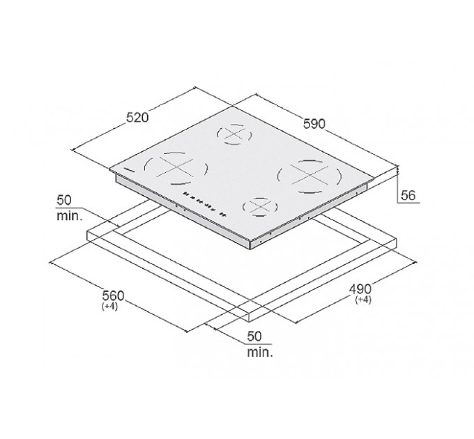 Електрична варильна поверхня Fabiano SVH 645 Black