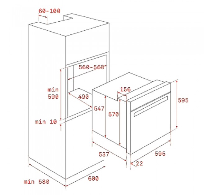 Електрична духова шафа Teka Rustica HRB 6300 VNS (111010013) ваніль