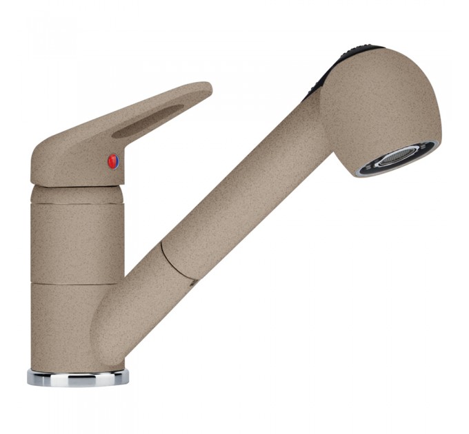 Смеситель кухонный Franke Novara-Plus Pull Out (115.0470.666) миндаль