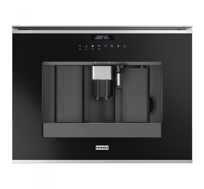 Кофемашина Franke Mythos FMY 45 CM XS (131.0627.473) нержавеющая сталь / черное стекло