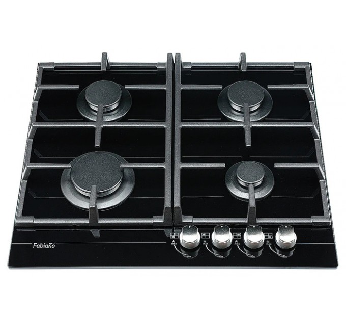 Газовая варочная поверхность Fabiano FHG 1244 VGH Black Glass