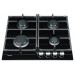 Газовая варочная поверхность Fabiano FHG 1244 VGH Black Glass