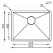 Кухонная мойка CM Filoquadra 57Х45 11918