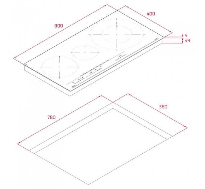 Індукційна варильна поверхня Teka IZC 83620 MST (112500039) чорний