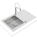 Кухонна мийка Teka Diamond 1B 1D 86 (115100012) біле скло