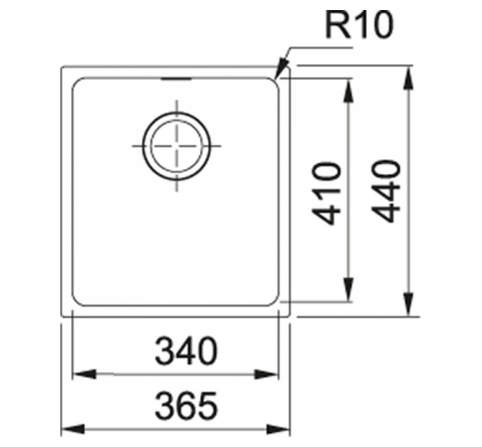 Кухонная мойка Franke Sirius SID 110-34 (144.0649.548) черный