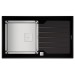 Кухонная мойка Teka Diamond 1B 1D 86 (115100011) черное стекло