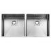Кухонная мойка Fabiano Quadro 87х2 R10 Double (87x44) 1,20 мм