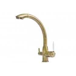 Змішувач кухонний Fabiano FKM 312 Brass Antique