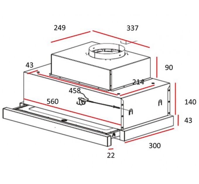 Витяжка кухонна Teka CNL 6610 (40436830) нержавіюча сталь