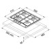 Газовая варочная поверхность Franke FHTL 604 3G TC XS C (106.0183.016) нержавеющая сталь