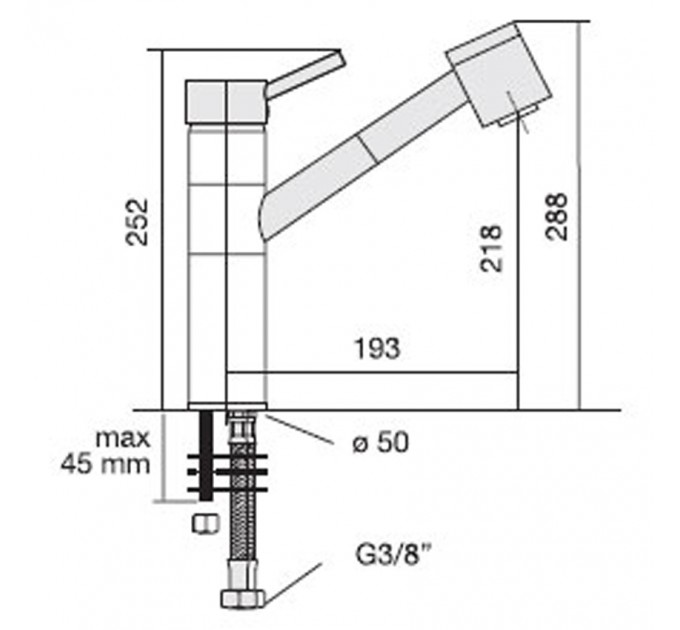 Смеситель кухонный CM Acquamix 9222MISCCRM