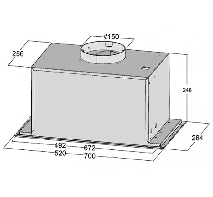 Витяжка кухонна Fabiano Tempo 520 Inox