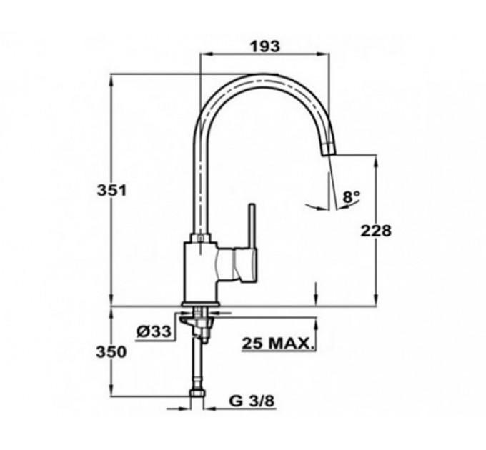 Змішувач кухонний Teka SP 995 (Alaior H) (55995020CN) Чорний металік