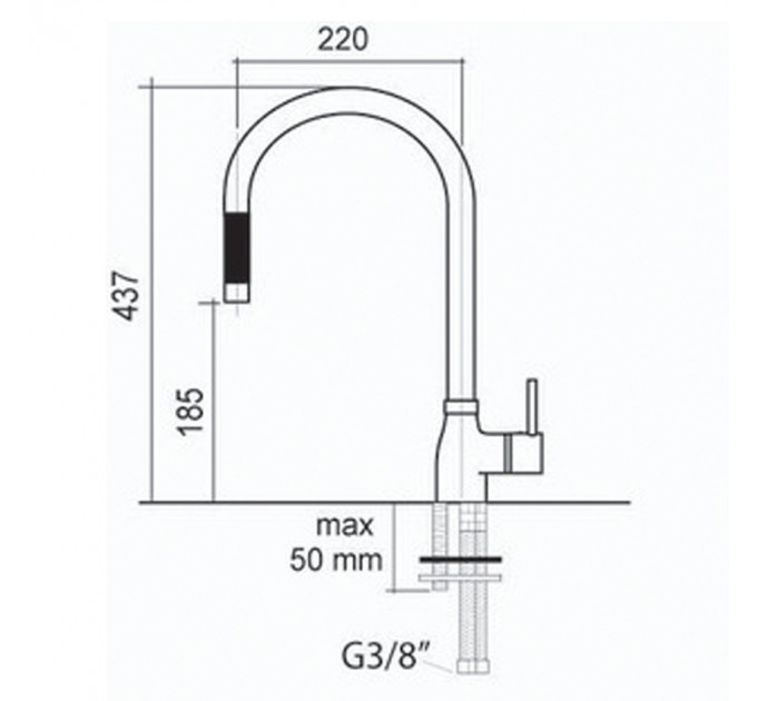 Смеситель кухонный CM Acquamix 9102MISCSAT