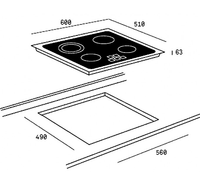 Електрична варильна поверхня Teka TZ 6415 (40239040) чорний