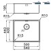 Кухонна мийка Foster KE flush-mount Bowls Gun Metal 54х44 2155 086