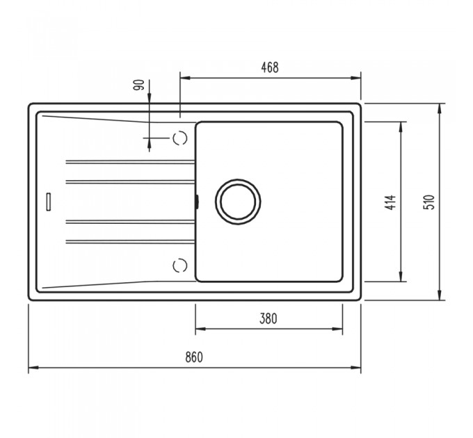 Кухонная мойка Teka STONE 50 B-TG 1B 1D (115330019) белый