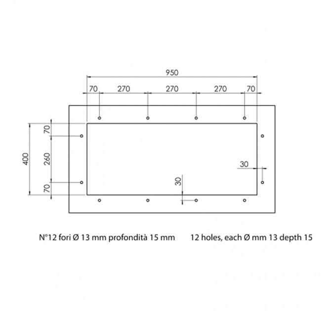 Кухонная мойка CM Filoquadra Sottotop-undertop 99Х44 1V 12921