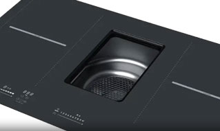 Інтегровані в варильну поверхню витяжки для кухні